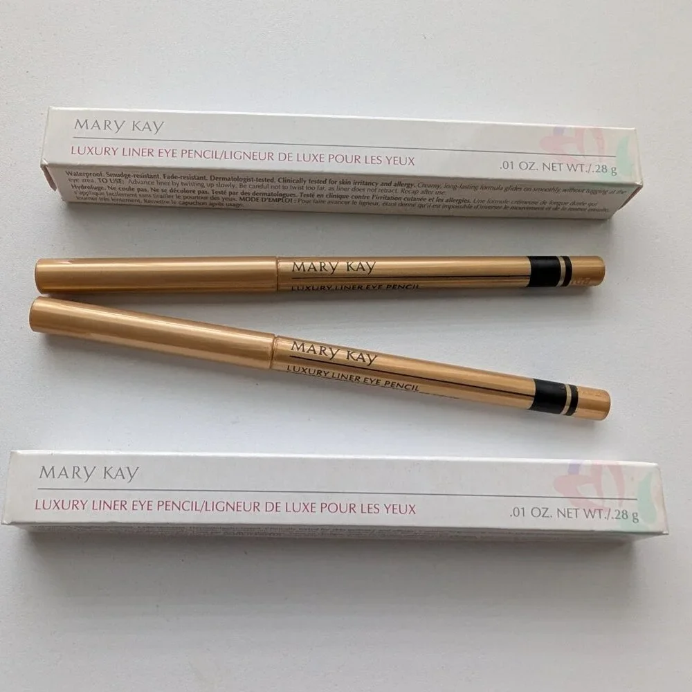 Mary Kay Luxury Liner Eye Pencil Charcoal #5470 Discontinued NOS Lot of 2 HTF